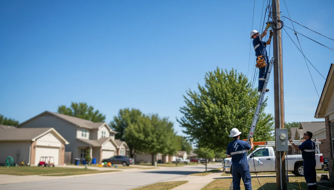 Residential electrician providing installation services in Acme, WA